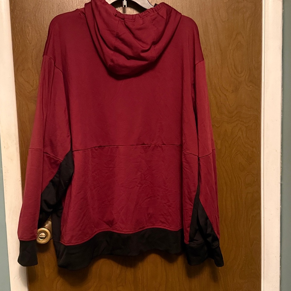 MTA Sport Men’s Burgundy and Black Hoodie Sweater Size XXXL - Picture 4 of 4
